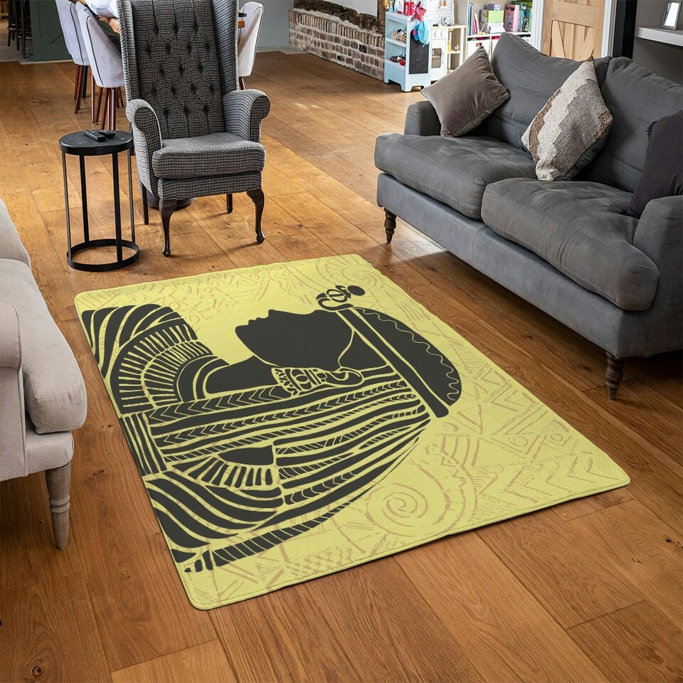 image 1 of Egyptian Women on Yellow (Rug) Yellow | XL: 160x230cm