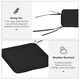 image 4 of Outsunny Set of 6 Chair Cushion Seat Pads Dining Chair w/ Straps 