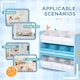 image 7 of ZONEKIZ Storage Unit w/ 9 Removable Storage Baskets for Nursery Playroom - Grey Blue