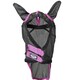 image 2 of Weatherbeeta Comfitec Deluxe Mesh Durable Horse Fly Mask With Ears & Nose - Black/Purple - Pony