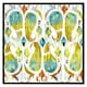 image 2 of Ikat vibrant (Picutre Frame) White | XL
