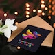 image 4 of Thinking Of You Colourful Dove Graphic Design Miss You Card