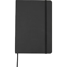 Holm Hard Cover Stone Paper A5 Notebook - Solid Black - One Size