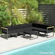 image 6 of Outsunny Replacement Cushions for Outdoor Furniture Garden Seat Cushion Pad 