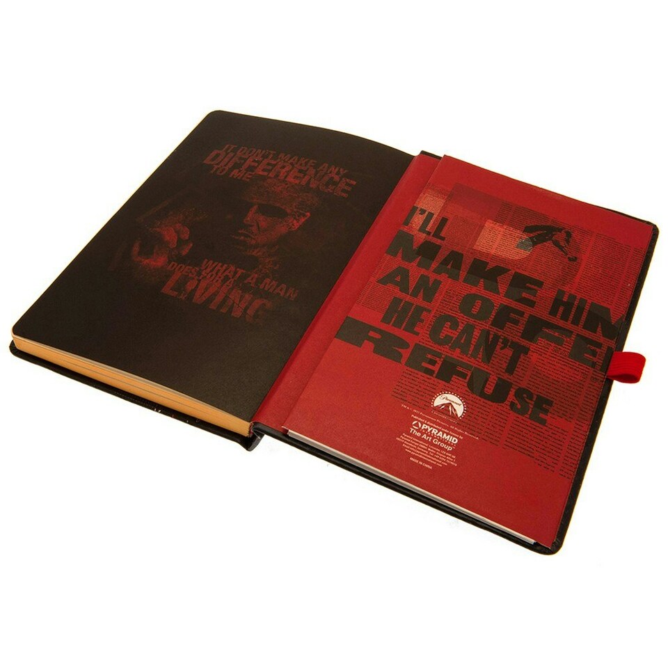 image 1 of The Godfather Premium A5 Notebook - Red/Black/Yellow - One Size