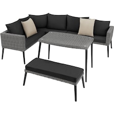 Rattan lounge set with aluminum frame, Pula