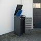image 9 of Trimetals Single 240L Wheelie Bin Store Anthracite Grey Grey