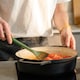 image 7 of Commichef Lightweight Cast Iron Casserole, Black 26cm, 4.5L