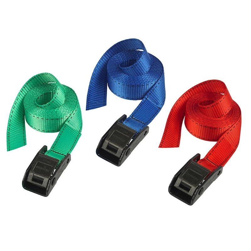 Master Lock Lashing Strap With Metal Buckle Blue assorted - blue, red and green supplied at random 1