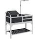 image 1 of PawHut Tortoise House w/ Adjustable Lamp Holder, Openable Lid, Storage Shelf