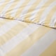 image 4 of Catherine Lansfield Cove Stripe Reversible Duvet Cover Set | Yellow | King