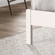 image 2 of 4ft6 Double White,Solid Wood Wooden Bed Frame Bedstead with Oak finish top rail