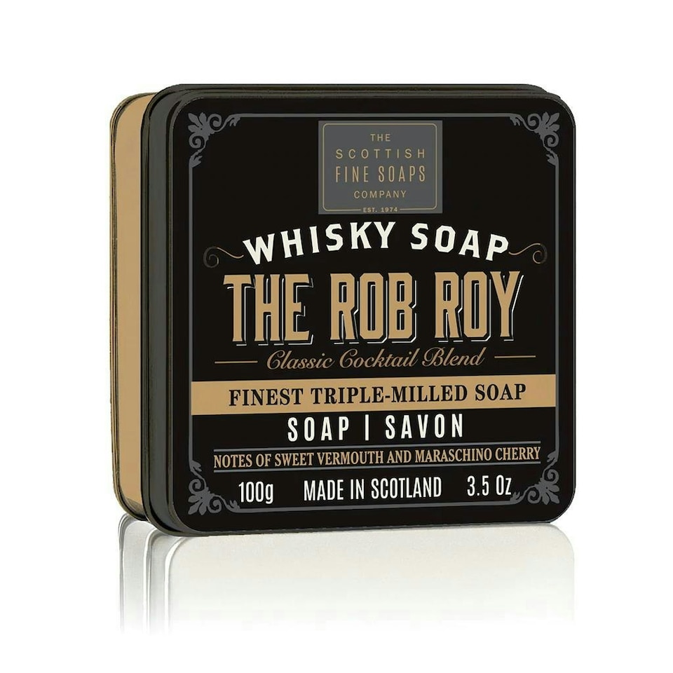 Scottish Fine Soaps Company Soap in a Tin Whisky The Rob Roy Soap 100g