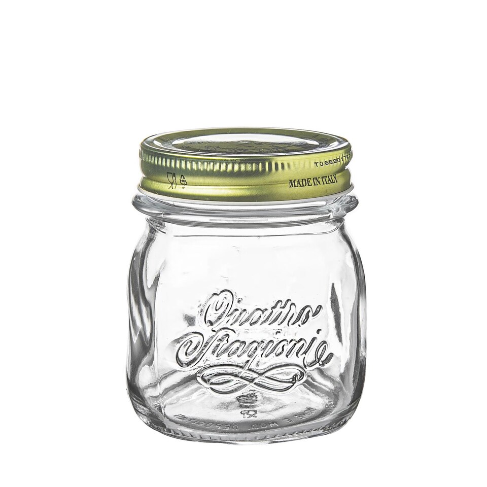 image 1 of Bormioli Rocco Quattro Stagioni Glass Storage Jars - 250ml - Pack of 3