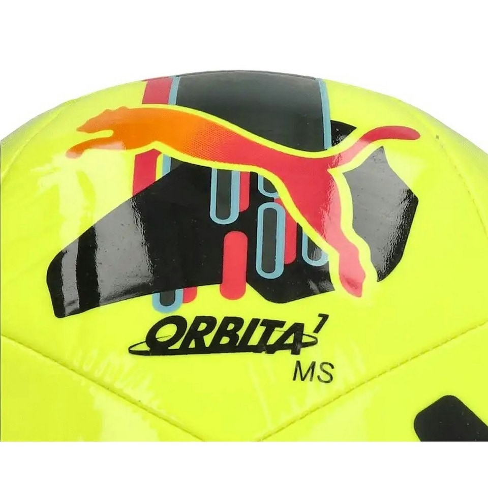 image 1 of Puma Orbita 7 MS Football - Lemon/Multicoloured - 5 Yellow