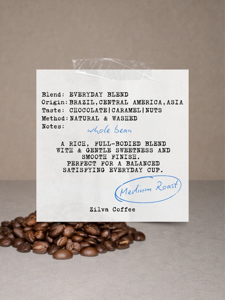 image 1 of Zilva Everyday Blend Coffee Beans - Medium Roast - 1Kg