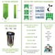 image 4 of Eco Green Living Plastic Free Bin Liners, Designed to Break Down Naturally Leakproof, Strong Food Waste Bin Bags 60 Liters 10 Bags 4 Pack