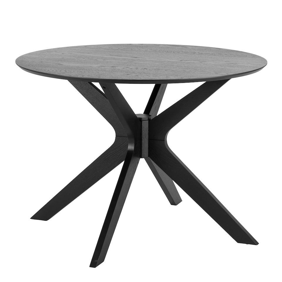 image 1 of I_Duncan Round Coffee Tablein Black 105x75cm