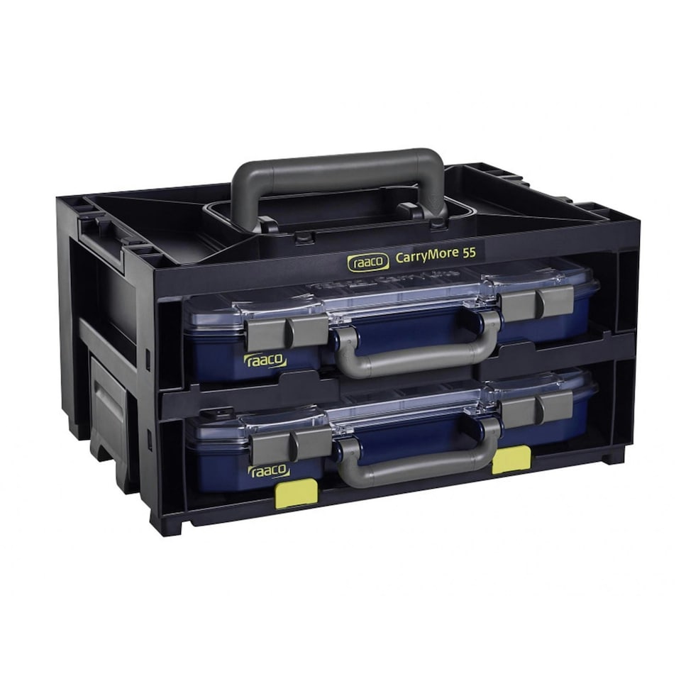 image 1 of Raaco Carrymore 55x2 Storage System - Multi Colour - One Size Multi