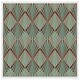 image 1 of Green geometric rays (Picture Frame) White | XS