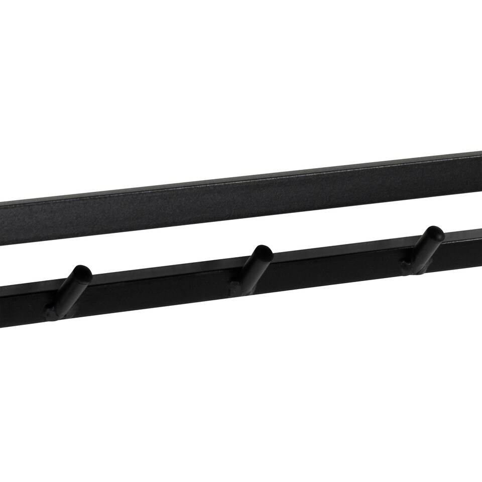 image 1 of Seaford Coat Rack in Black And Oak