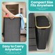 image 5 of 100L Foldable Laundry Hamper with Lid, Collapsible Clothes Basket