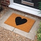 image 6 of Nicola Spring Coir Door Mat - 60 x 40cm - Black Heart