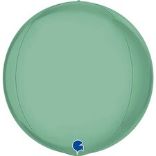Platinum Tiffany Blue 4D Globe Foil Helium Balloon 38cm / 15 in