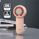 image 3 of GEEPAS Handheld Portable Mini Fans Pack of 2(Pink & Cream)