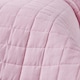 image 5 of Homescapes Cotton Quilted Reversible Bedspread Pink and Cerise - 150 x 200 cm | Pink | 1