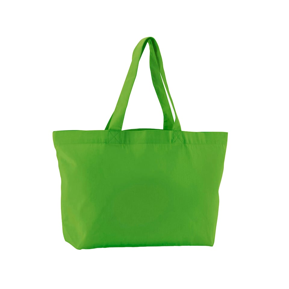 Westford Mill Twill Organic Shopper Bag - Apple Green - One Size | Green