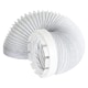image 1 of SPARES2GO Universal Tumble Dryer Vent Hose & Adaptor Kit (2 Metres, 4" Fitting)
