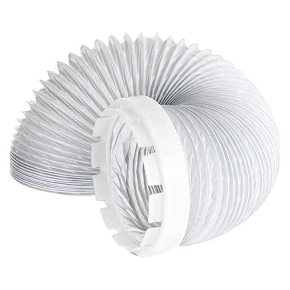 image 1 of SPARES2GO Universal Tumble Dryer Vent Hose & Adaptor Kit (2 Metres, 4" Fitting)