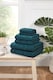 image 3 of Versailles Jacquard Cotton Bath Sheet Towels Set Of 2 | Blue | Bath sheet | 2