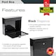 image 7 of Burg-Wachter Elegance Wall Mounted Galvanised Stell Lockable Weatherproof Ppost Box - 36x31x11cm N/A | Anthracite
