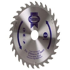 Faithfull Tct Circular Saw Blade 235 X 35Mm X 30T Pos