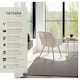 image 2 of Dining Chair Marilyn - quilted velvet, continuous backrest, gold steel legs - per piece Brown | Taupe/Gold