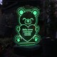 image 3 of Personalised Bear Memorial Outdoor Solar Light