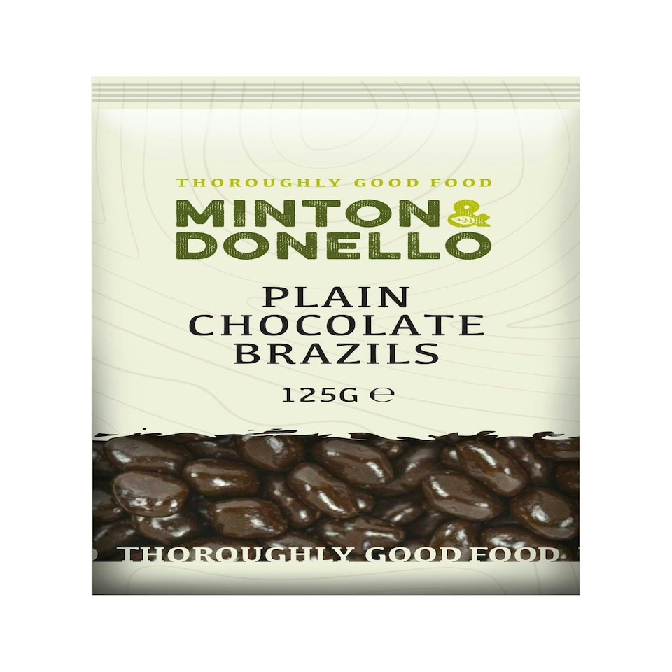 image 1 of Minton & Donello Plain Chocolate Brazil Nuts 6 x 125g