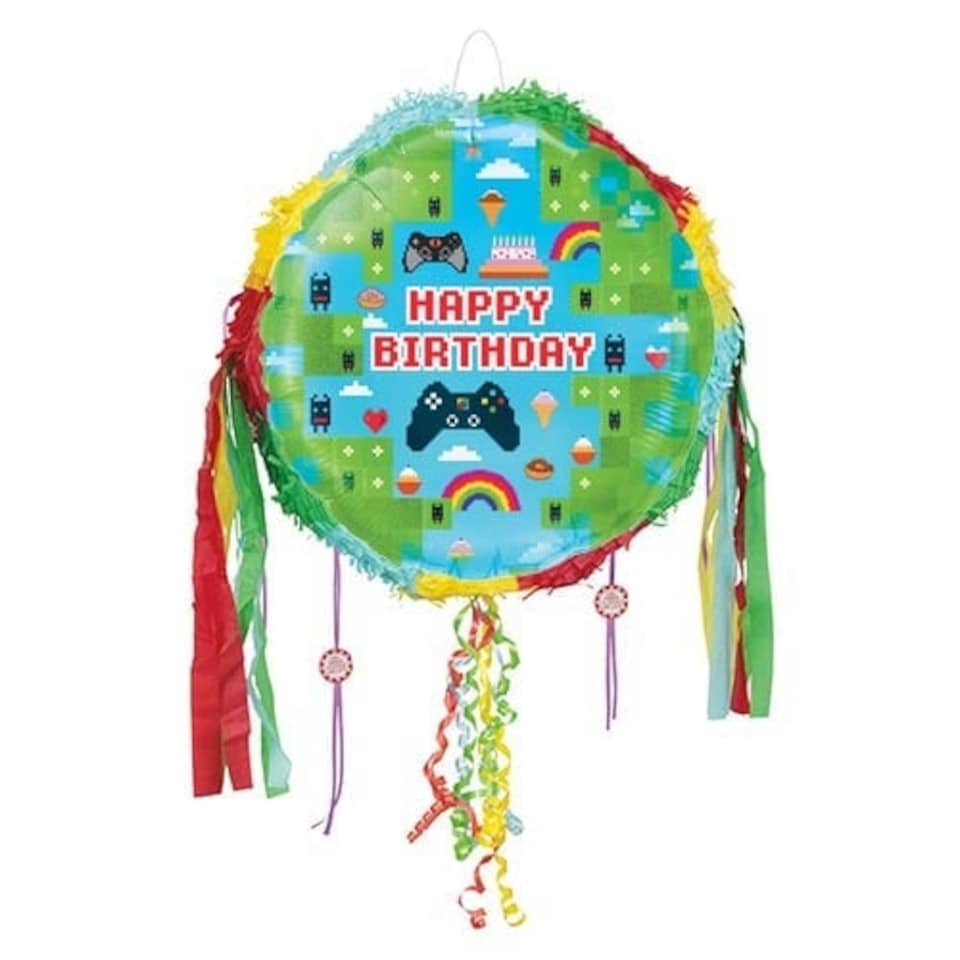 Happy Birthday Blox Game Pull String Pinata