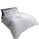 image 1 of VELVETIO Hermione Complete Duvet Cover Set with Fitted Sheet Cosy Quilt Coverlet Grey | Double