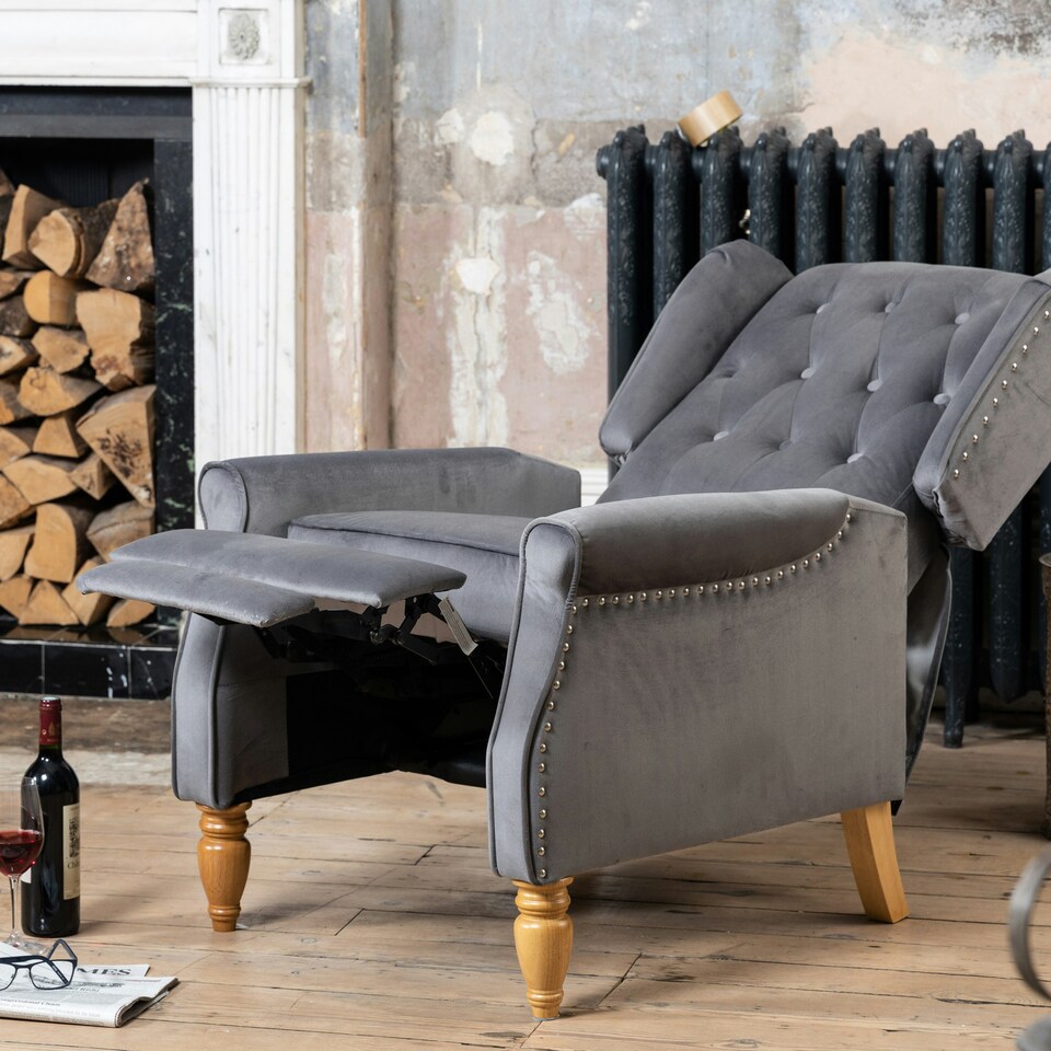image 1 of Annapoli Recliner Armchair - Grey
