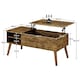 image 3 of Yaheetech Lift Top Coffee Table with Adjustable Storage Shelf