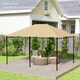 image 8 of Outsunny 3 x 4m Gazebo Canopy Replacement Covers, Garden Gazebo Roof Replacement with Vents and Drain Holes, TOP COVER ONLY, Khaki