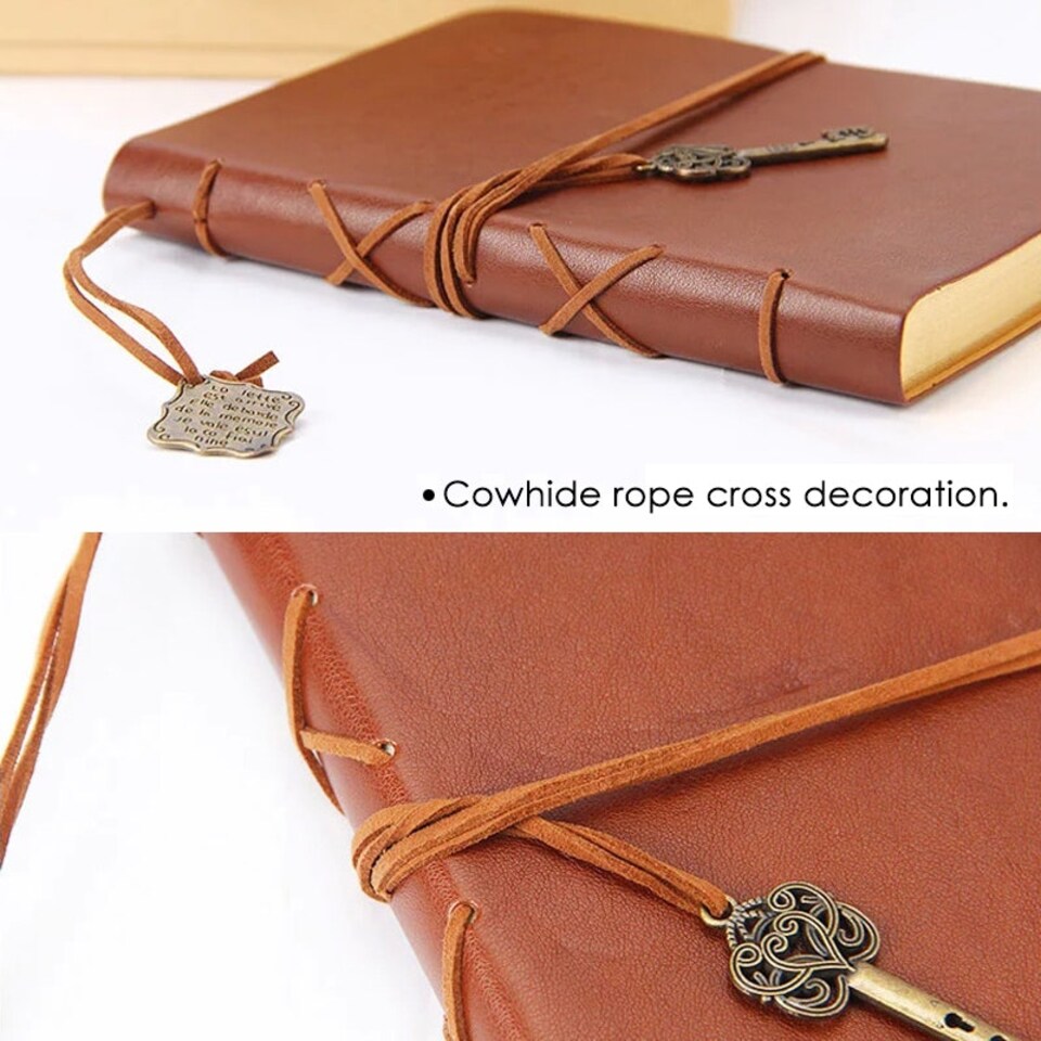 image 1 of A6 80 Sheets DIY Kraft Paper Brown Notebook