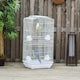 image 10 of PawHut 92cm Large Bird Cage with Perches, Food Bowls, Swing, White