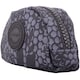 image 3 of Lorenz Womens Handy Zip Round Coin / Money Purse / Holder with Inner Clip | Black | Black Floral