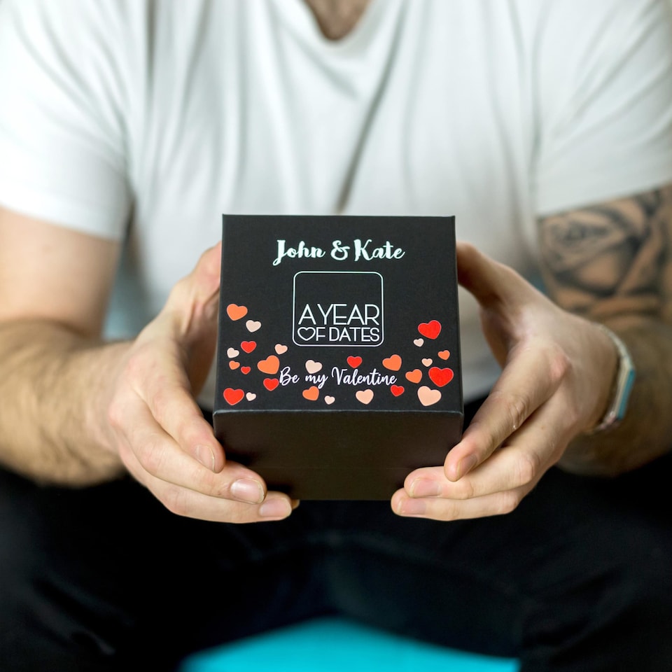 image 1 of Valentines Day gift for him - Personalised A Year of Dates