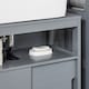 image 9 of SoBuy FRG128-SG,Under Sink Bathroom Cabinet with Double Sliding Doors | Grey | Grey | 1