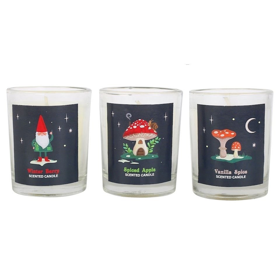 image 1 of Something Different Gnome Sweet Gnome Candle Set (Pack of 3) - White - One Size
